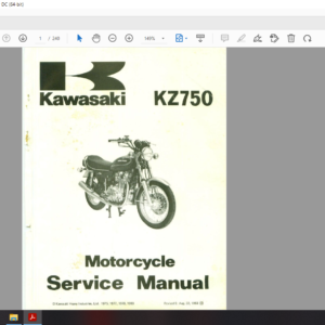 1975 1980 kawasaki KZ750 DOWNLOAD SERVICE MANUAL PDF