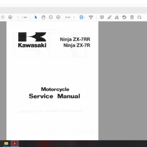 1996 1999 kawasaki ZX7R DOWNLOAD SERVICE MANUAL PDF