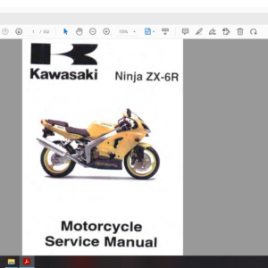 2000 2002 kawasaki ZX6R DOWNLOAD SERVICE MANUAL PDF