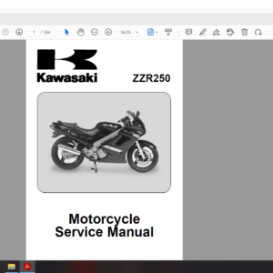 2004 2007 kawasaki zzr 250 download service manual