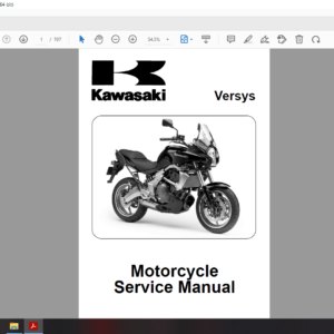 2007 2009 kawasaki Versys KLE650 download service manual
