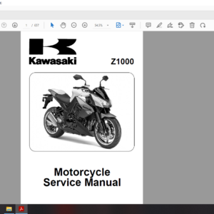 2010 kawasaki Z1000 ZR 1000 download service manual