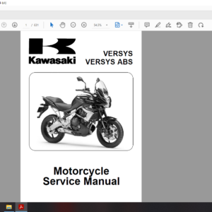 2010 2012 kawasaki VERSYS ABS download service manual