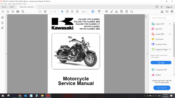 2009 2012 kawasaki VULCAN 1700 CLASSIC LT download service manual