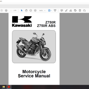 2010 2012 kawasaki Z 750R ABS download service manual