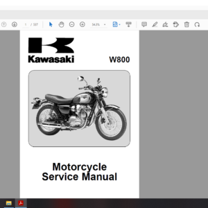 2011 2012 kawasaki W 800 download service manual