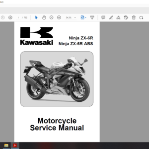 2013 kawasaki Ninja ZX6R ABS download service manual