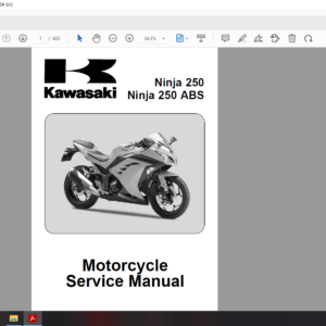 2013 kawasaki ninja 250 EX250 LD download service manual