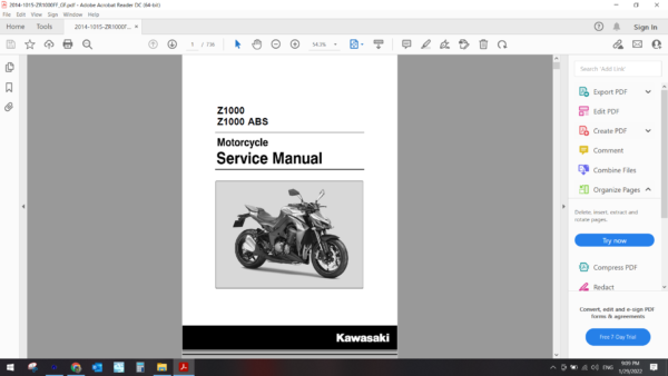 2014 2015 kawasaki ZR1000 download service manual