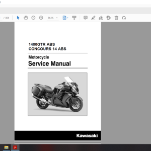 2015 2017 kawasaki 1400 GTR ABS download service manual