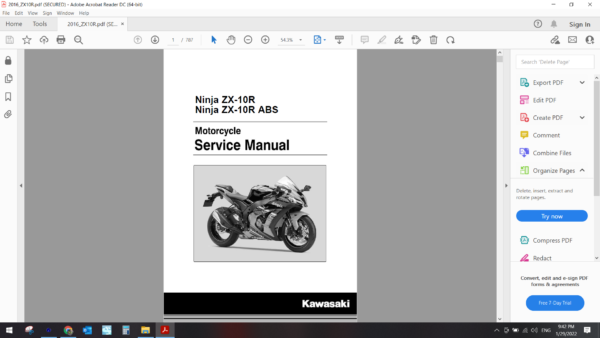 2016 2017 kawasaki ZX10R download service manual