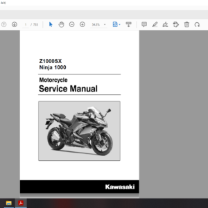 2017 kawasaki Z1000SX ZX1000 download service manual