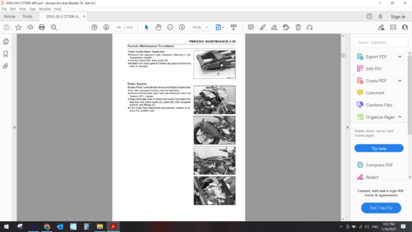 2010 2012 kawasaki Z 750R ABS download service manual