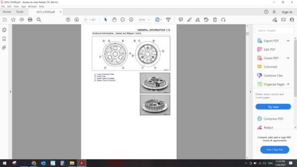 2013 kawasaki EX300 download service manual