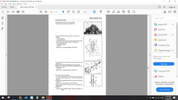 2000 2008 kawasaki VN1500 DOWNLOAD SERVICE MANUAL PDF