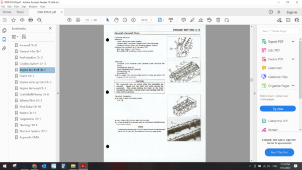 2000 kawasaki zx12r DOWNLOAD SERVICE MANUAL PDF