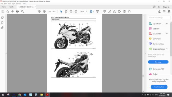 2009 2011 kawasaki EX650 ER 6f ABS download service manual