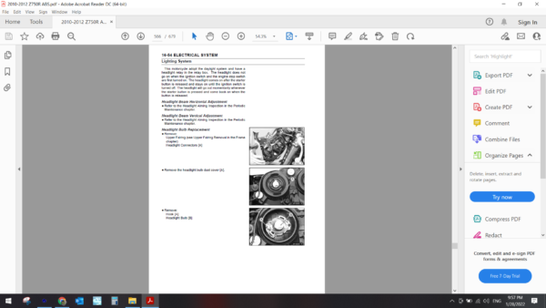 2010 2012 kawasaki Z 750R ABS download service manual