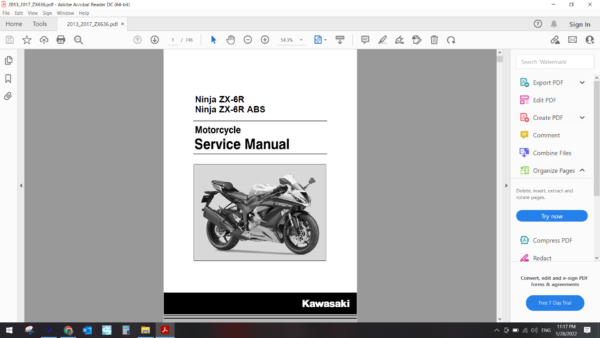 2013 2017 kawasaki ZX636 download service manual