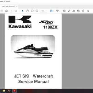 1996 2002 Kawasaki JH 1100 download service manual