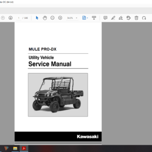 2016 2017 kawasaki MULE PRO KAF 1000 download service manual