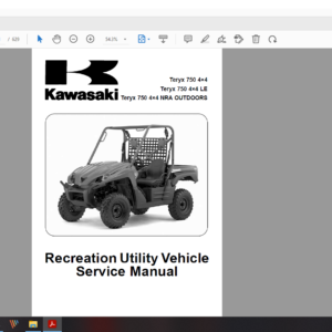 2008 kawasaki TERYX download service manual
