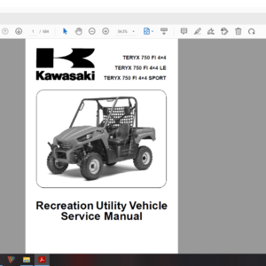2010 2011 kawasaki TERYX download service manual