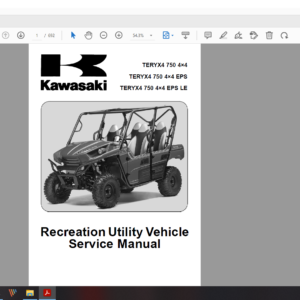 2012 kawasaki TERYX4 750 4×4 EPS LE download service manual