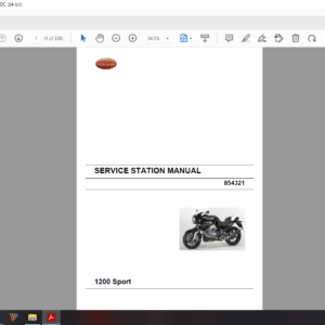 2007 Moto Guzzi 1200 Sport download service manual