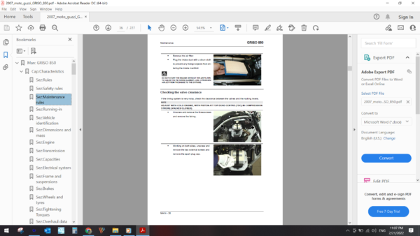 2007 moto guzzi GRISO 850 download service manual