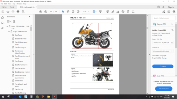 2010 moto guzzi Stelvio 4V 1200 ABS download service manual