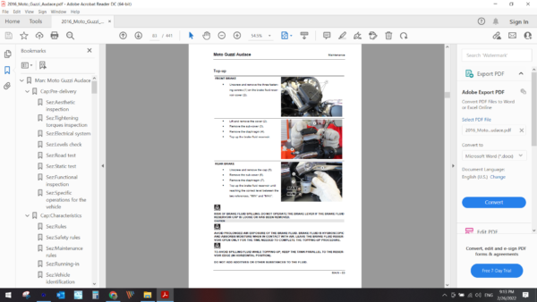 2016 Moto Guzzi Audace download service manual