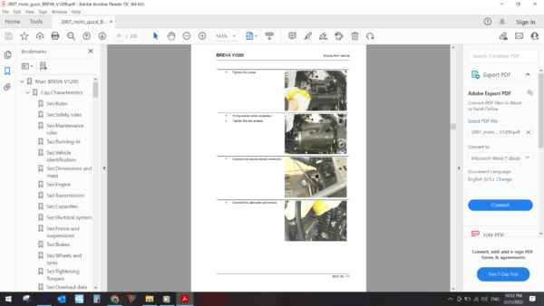 2007 moto guzzi BREVA V1200 download service manual