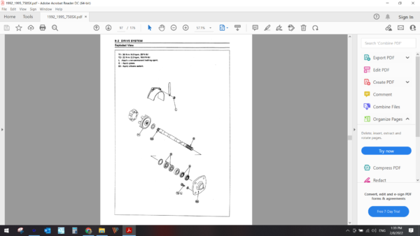 1992 1995 kawasaki 750 SX download service manual