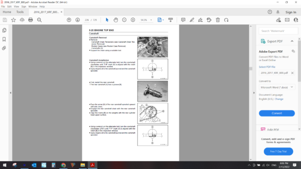 2016 2017 kawasaki teryx KRF 800 download service manual