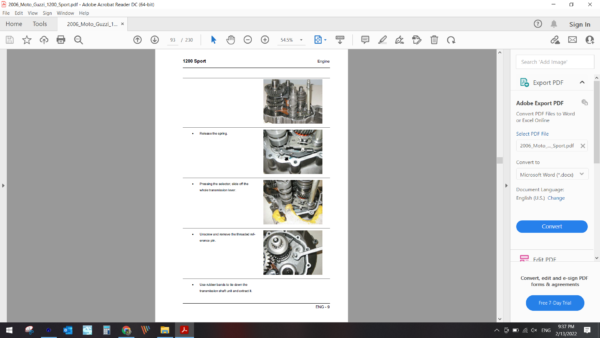 2006 Moto Guzzi 1200 Sport download service manual