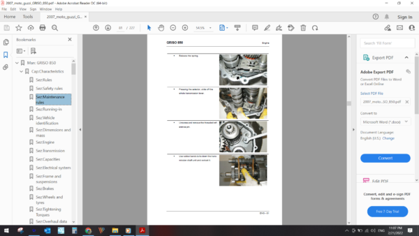 2007 moto guzzi GRISO 850 download service manual