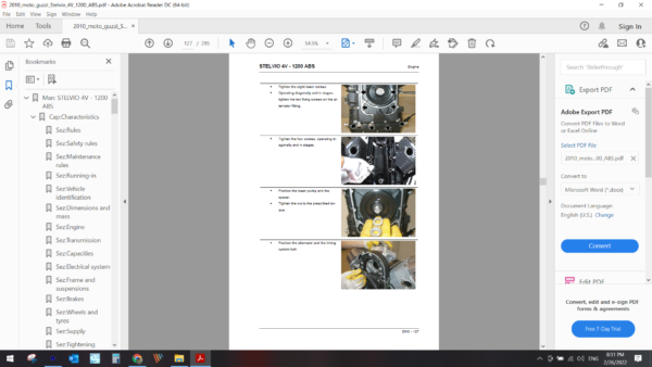 2010 moto guzzi Stelvio 4V 1200 ABS download service manual