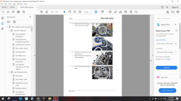 2016 Moto Guzzi Audace download service manual