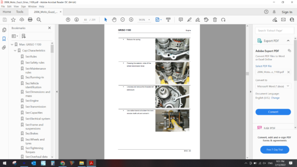 2006 Moto Guzzi Griso 1100 download service manual