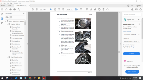 2016 Moto Guzzi Audace download service manual