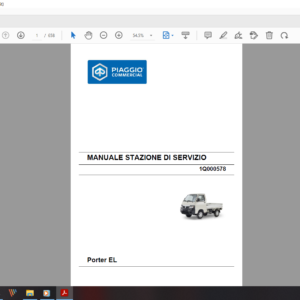 2017 2020 piaggio Porter EL download service manual pdf