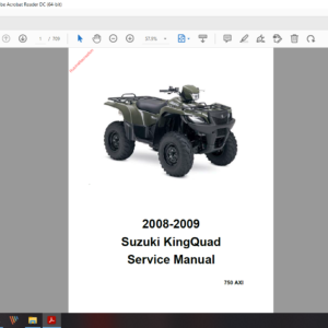 2008 2009 Suzuki Kingquad 750 download service manual pdf