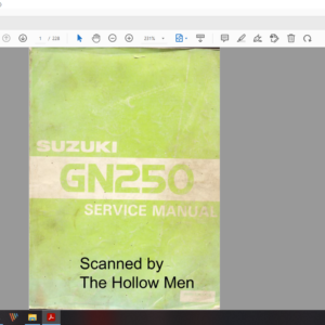 1983 suzuki GN 250 download service manual pdf