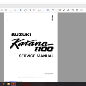 1987 Suzuki katana 1100 download service manual pdf