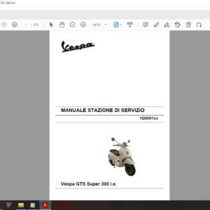 2015 Vespa GTS Super 300 ie download service manual pdf