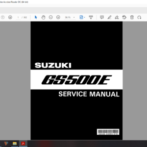 1989 1999 Suzuki GS 500 E download service manual pdf