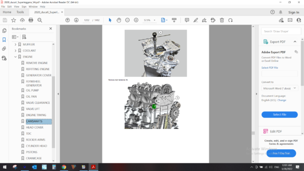 2020 ducati Superleggera V4 download service manual PDF