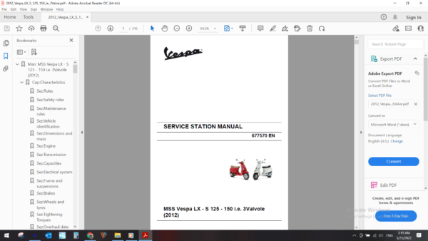 2012 Vespa LX_S 125 150 ie 3 Valve download service manual pdf