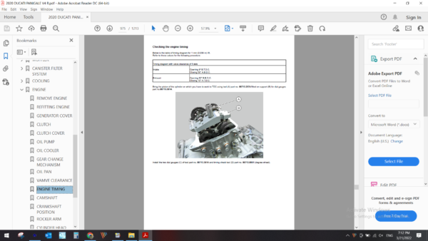 2020 DUCATI PANIGALE V4 R download service manual PDF